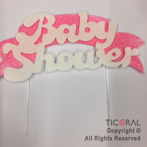 ADOR PINCHE FRASE BABY SHOWER ROSA TERGOLINA x 3